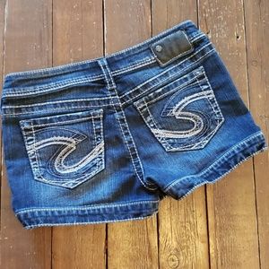Silver Marti denim shorts